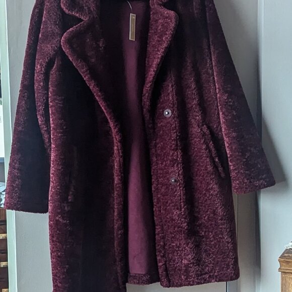 Michael Kors Burgundy Coat - BRAND NEW XS - Picture 10 of 10